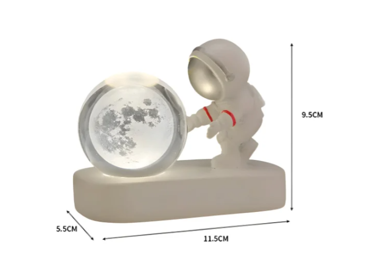 Astronauta Lampara De Cristal