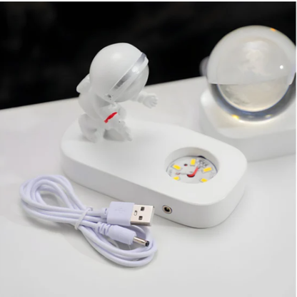 Astronauta Lampara De Cristal