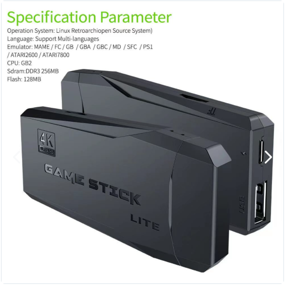 🟢 Game Stick  Consola Portátil Gamepad