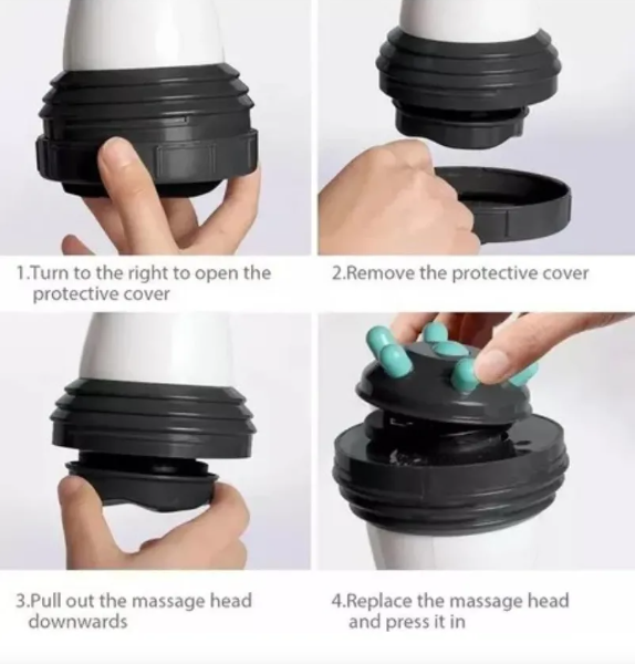 MASAJEADOR ANTI-CELULITIS  MASAJE 4N1