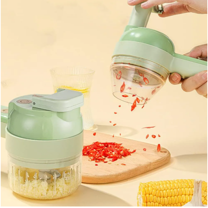 Picador 4en1 Eléctrico De Alimentos Portátil Inalámbrico