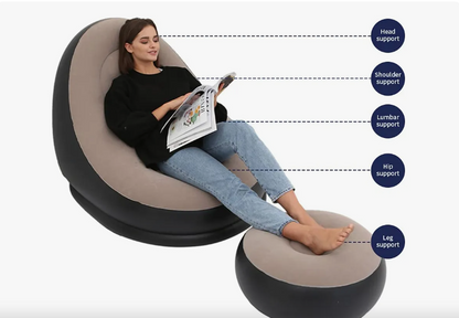 Tumbona Inflable Moderna de Lujo